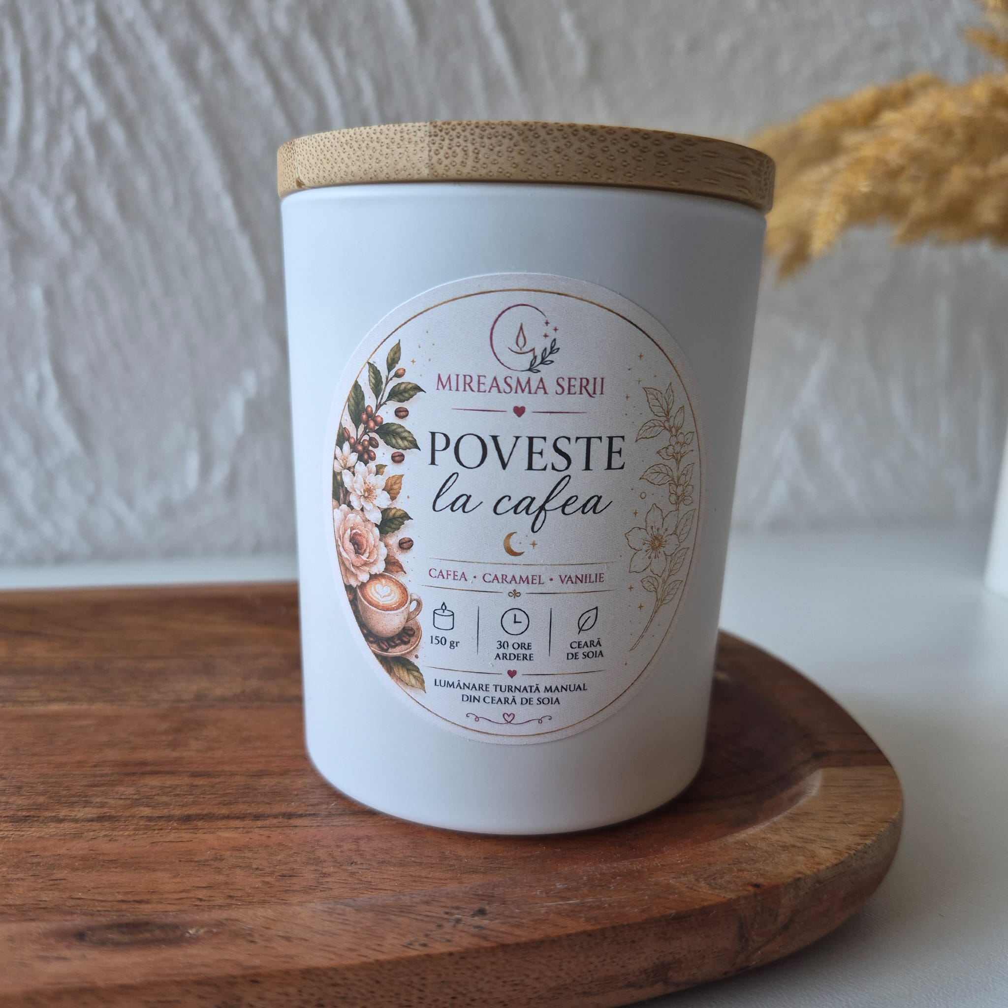 lumanare parfumata poveste la cafea lumanare parfumata poveste la cafea